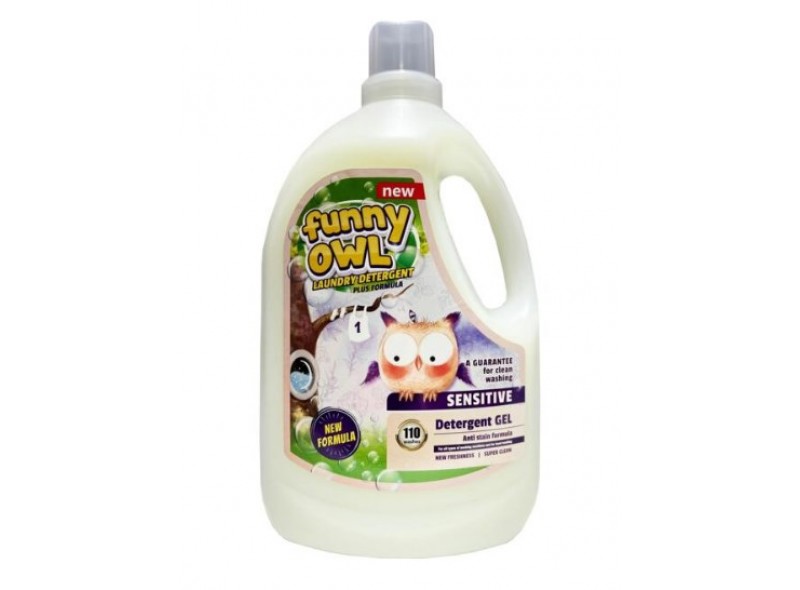Гель для стирки детской одежды Funny Owl Sensitive 3,3 л (97-206)